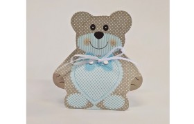 Scatolina orsetto azzurra, 6x4x12