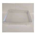 Vassoio cartoncino quadrato bianco MIS.50,5X50,5 H9,5CM