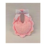Sacchetto bavaglino tessuto spugna fiocco gros grein.MIS.12X16 CM