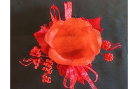 Rosa segnaposto portaconfetti Diam. 9