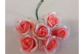 MAZZO 6PZ. Rosa tessuto .CM4