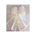 Fiocco p/fedi raso bianco MIS.25X H 44CM
