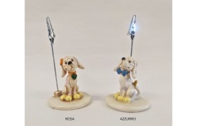 Cagnolino resina con pinza H12 CM