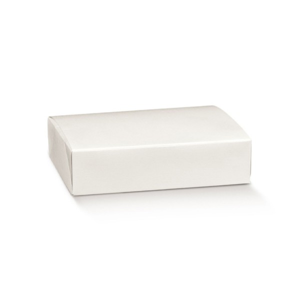 Scatola cartoncino fibra bianco.MIS.33X24 H7CM