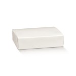 Scatola cartoncino fibra bianco.MIS.33X24 H7CM