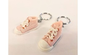 P/chiavi resina scarpa tennis rosa.ASS.2 CM 5