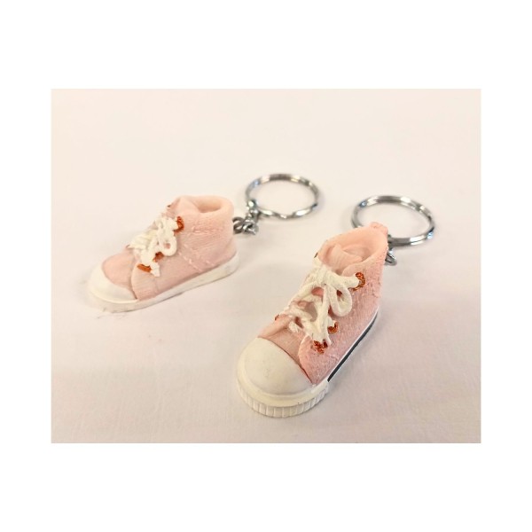 P/chiavi resina scarpa tennis rosa.ASS.2 CM 5