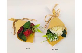 Bouquet tris rose. CM 7.5 H 17.5