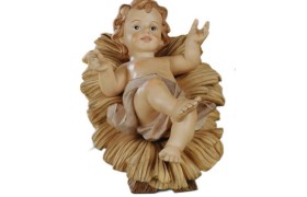 Bambinello resina con culla (staccati)  CM 26