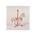 Cavallino giostra resina rosa.Mis.5x5,5 CM