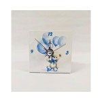 Orologio ceramica bianca orsetto MIS.7,5X7,5CM