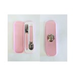 Set pappa cucchiaio e forchettina con placca argento. CM 18x6 H 2