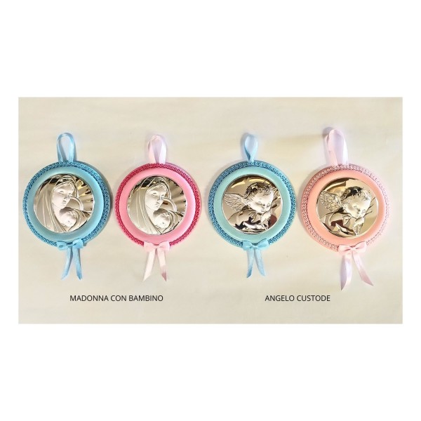 Capoculla carillon in argento con coccarda. Diam. 12