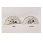 Icona vetro glitter, strass e argento . Base CM 11x3 H 6 MADE IN ITALY
