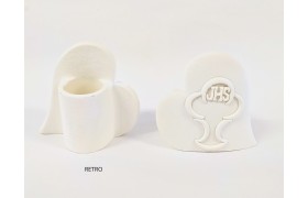 P/penne in resina forma cuore COMUNIONE. CM 8