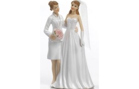 Cake topper coppia nozze gay. H 17