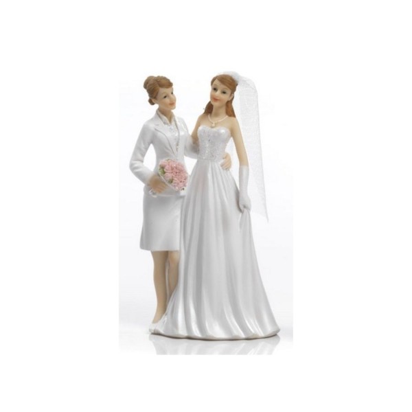Cake topper coppia nozze gay. H 17
