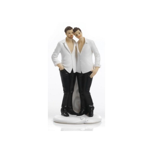 Cake topper coppia nozze gay. H 19