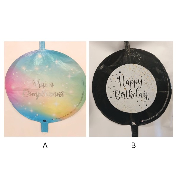 Palloncino mylar per compleanno idoneo per gonfiaggio ed elio.CM 44